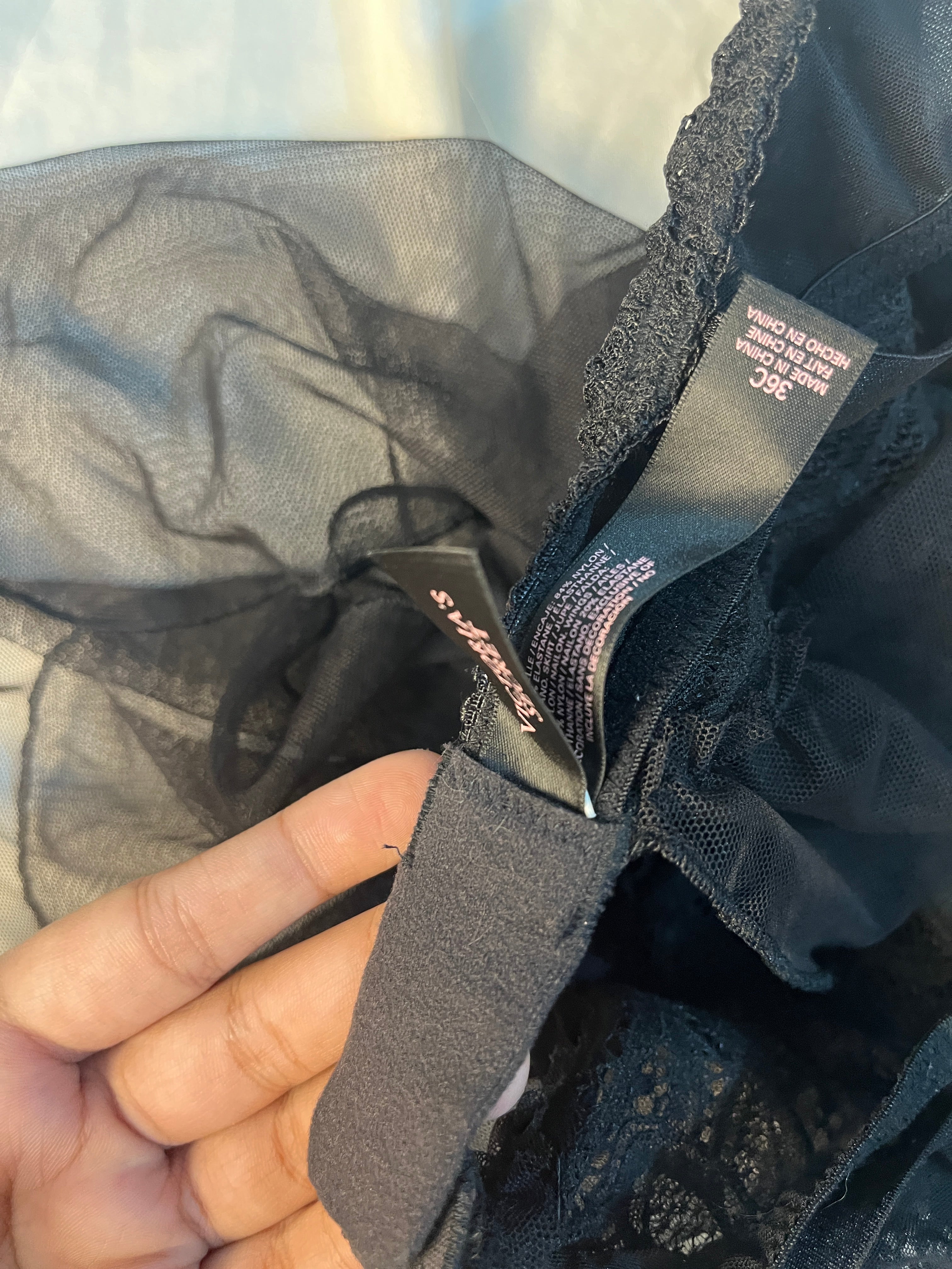 Victoria secret 36C padded see through lingerie