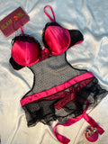 APT baby doll see through back bow lingerie size : XL to XXL