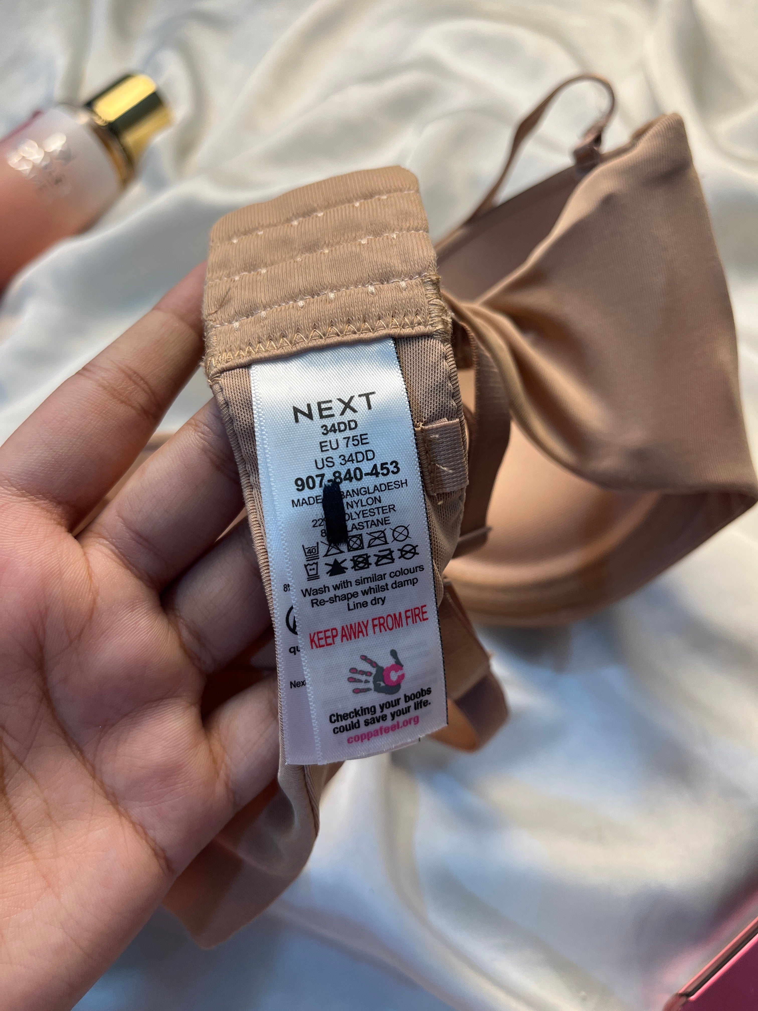 NEXT Slightly padded strapless bra size: 34DD