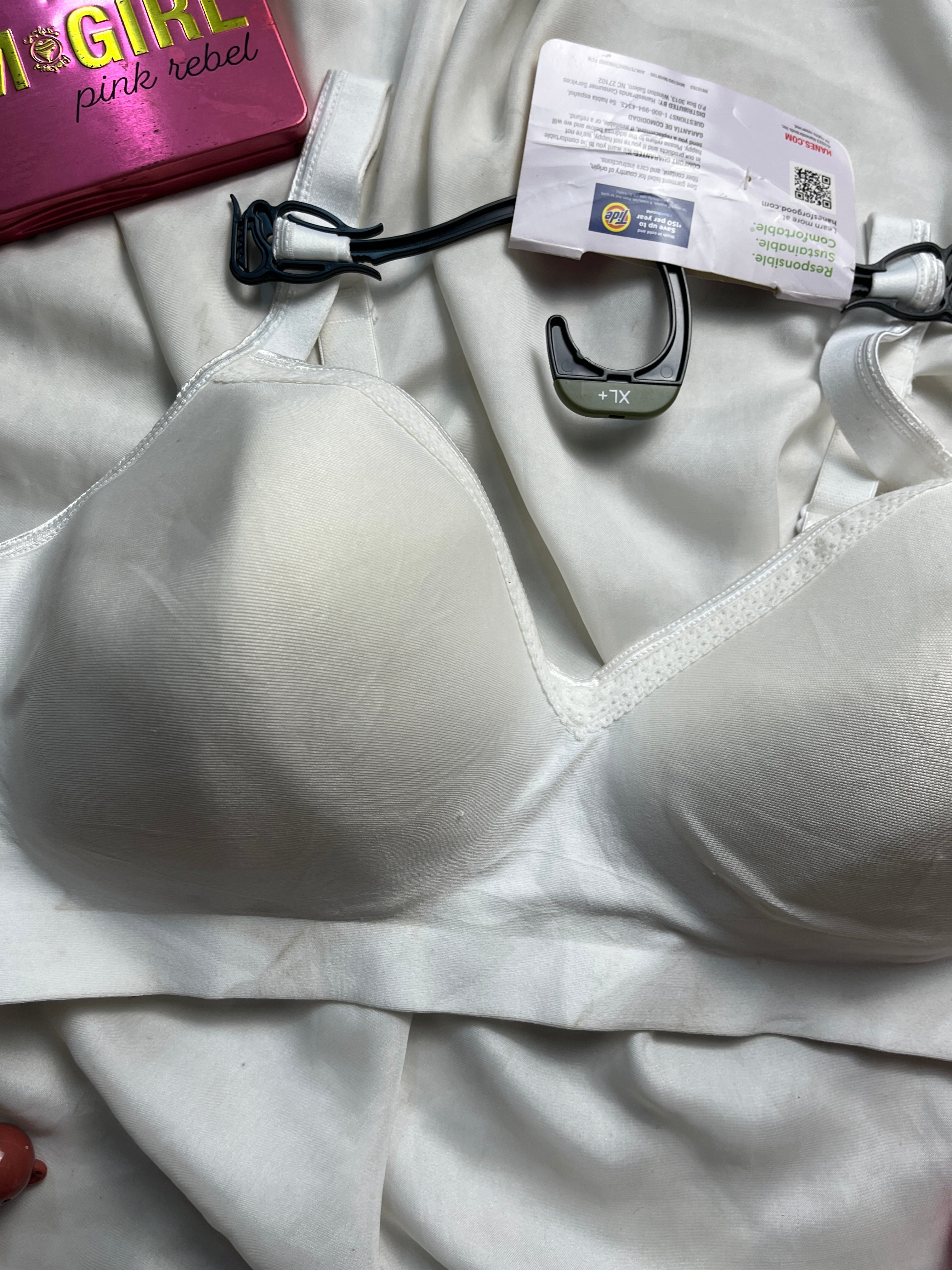 Tagged Wireless cotton warners XL super comfy bra