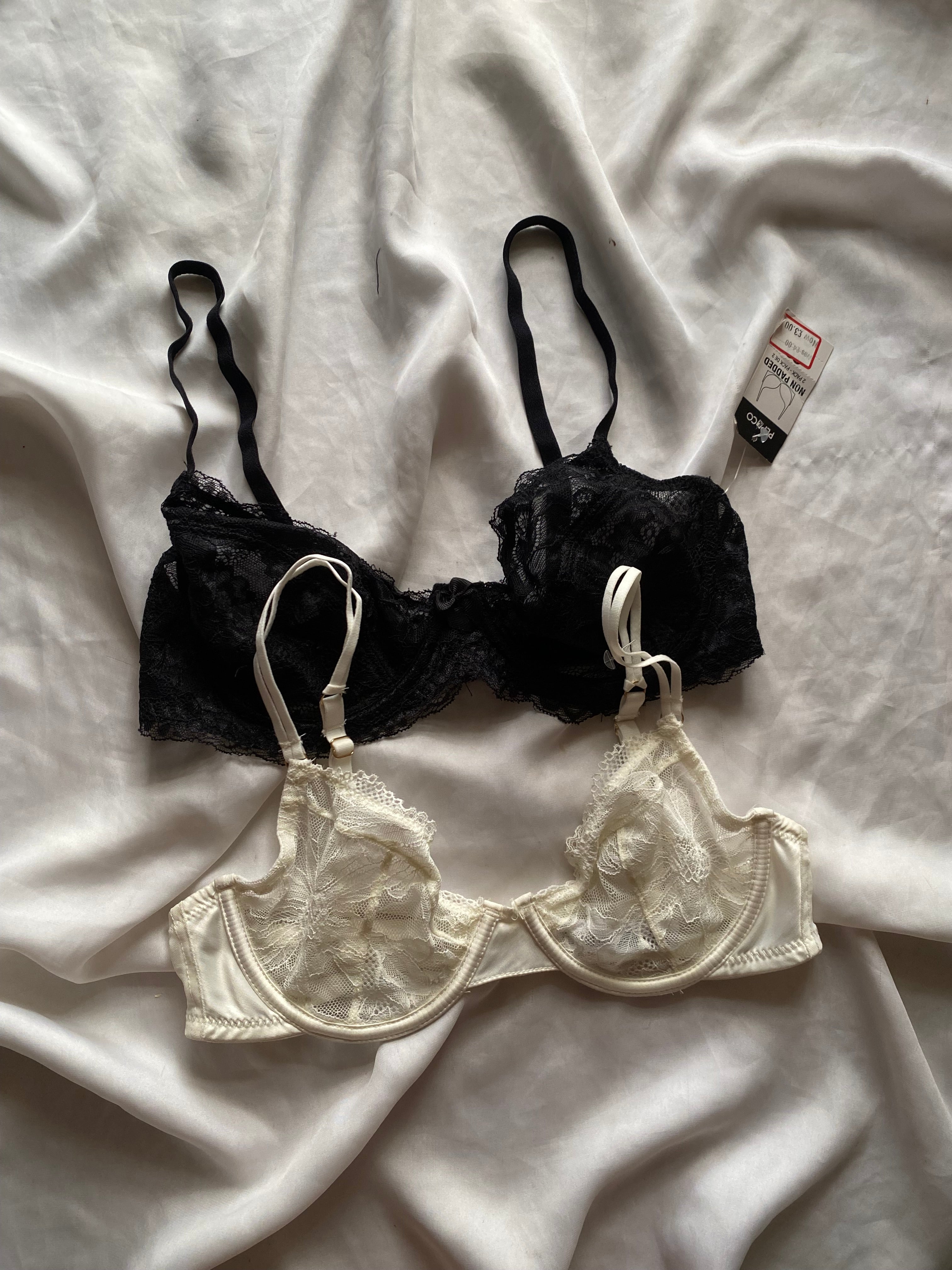 Primark & pepCo See through 34B bralettes