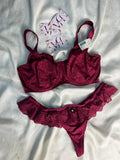 Tagged triumph bralette with sexy thong size : 34DD with large thong