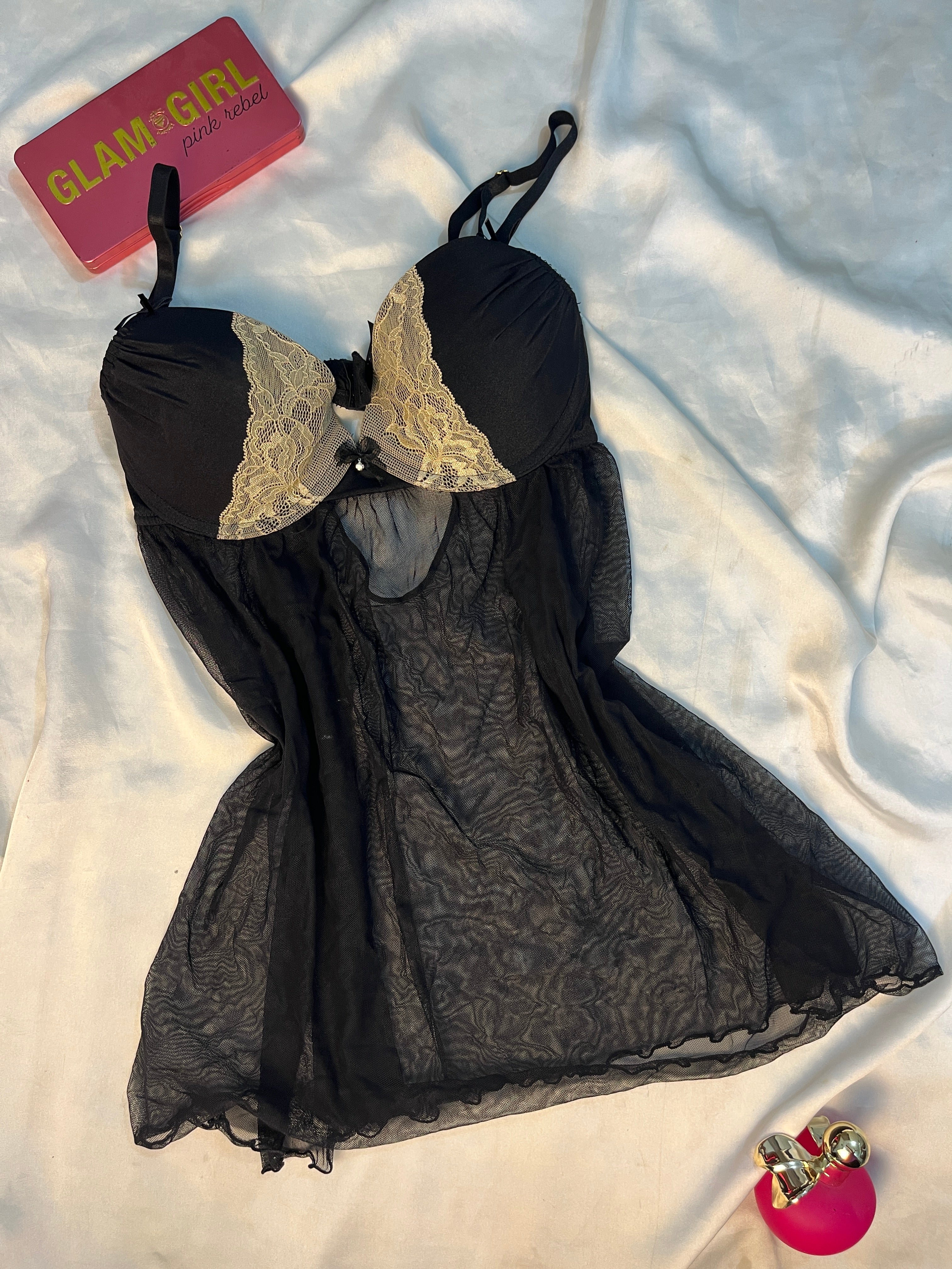Azpalla woman Padded see through Nighty 36B/34C