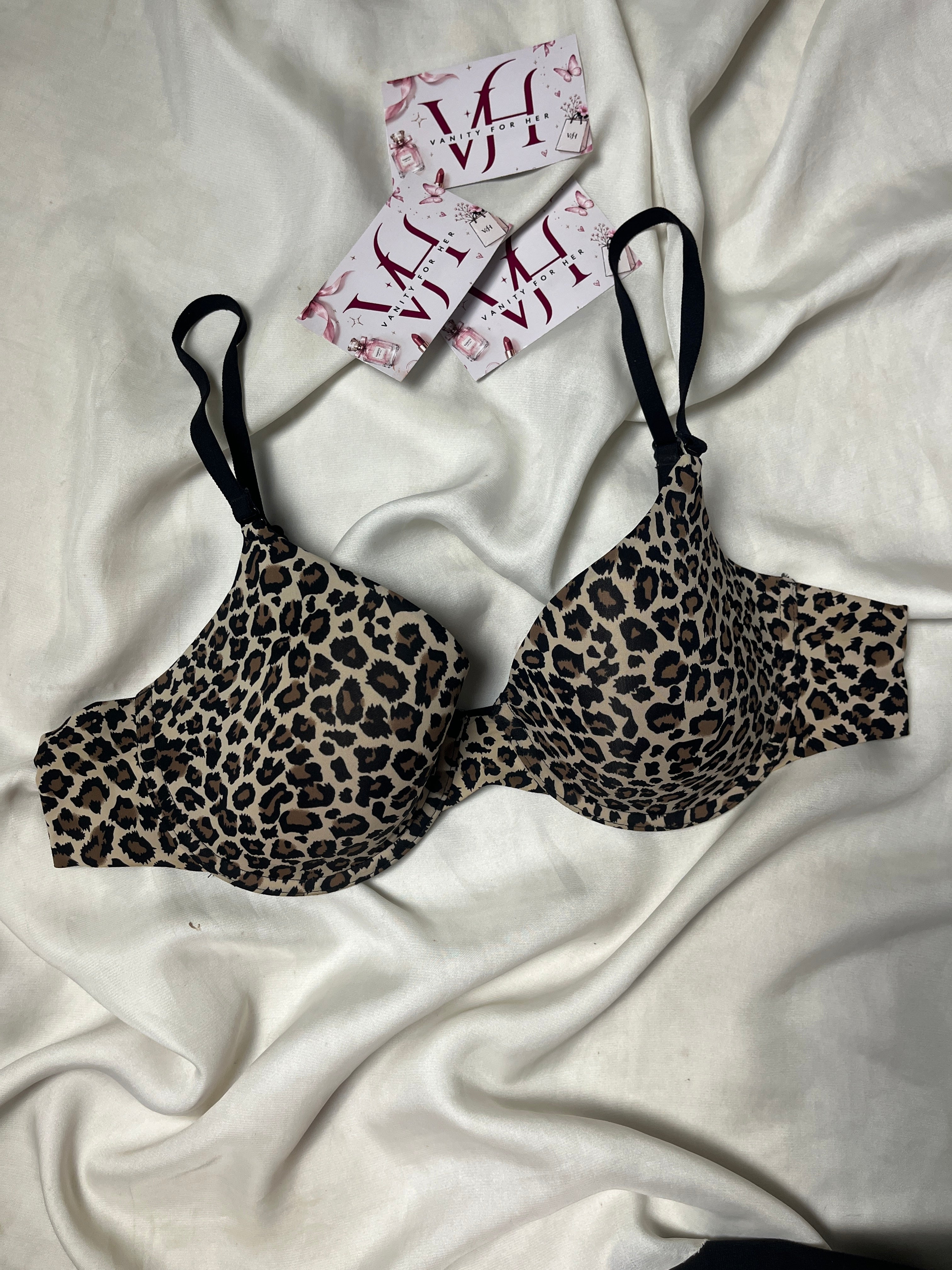 Cheetah tshirt bra 36B