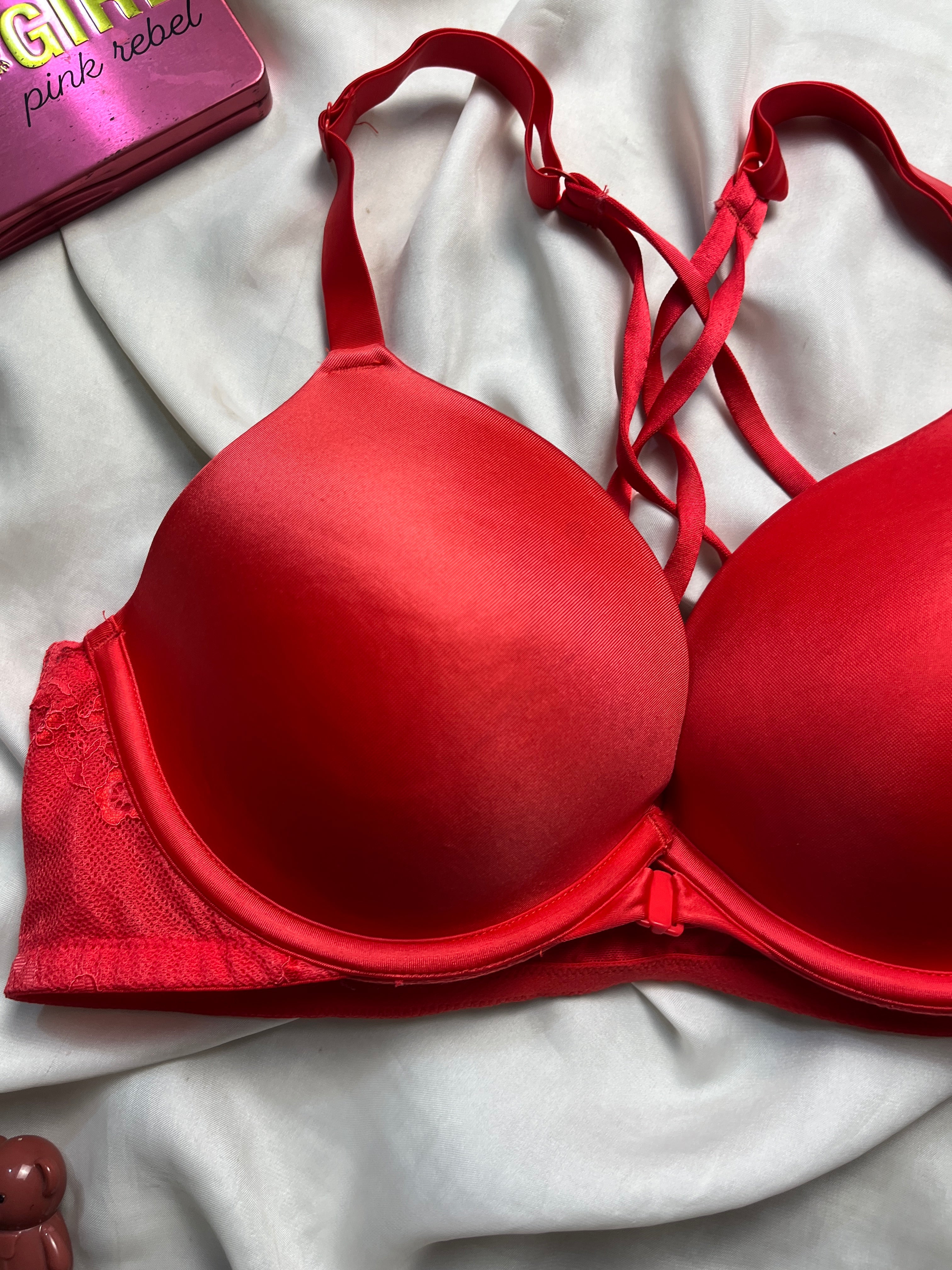 Ambrielle front open padded 38C bra