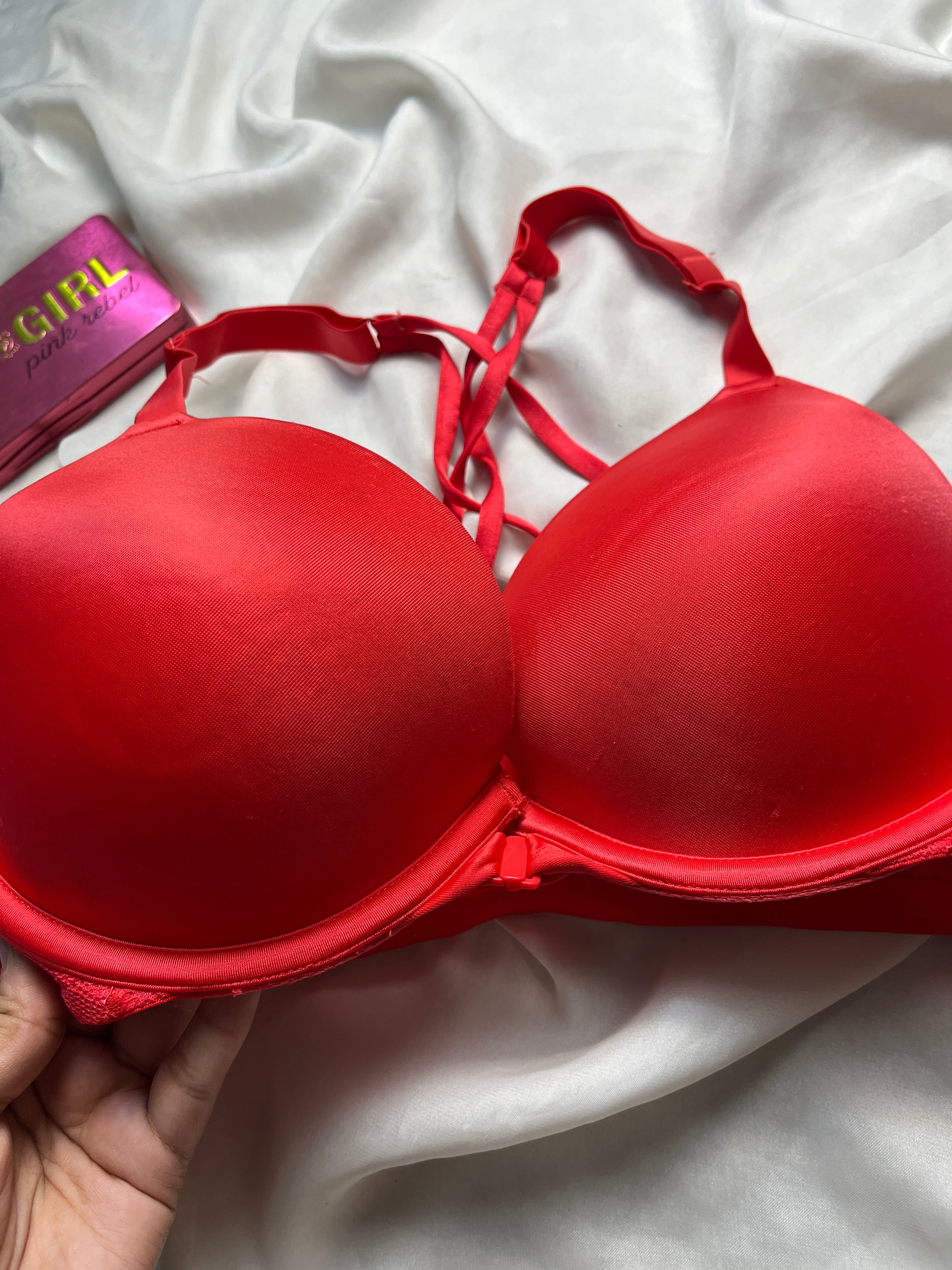 Ambrielle front open padded 38C bra