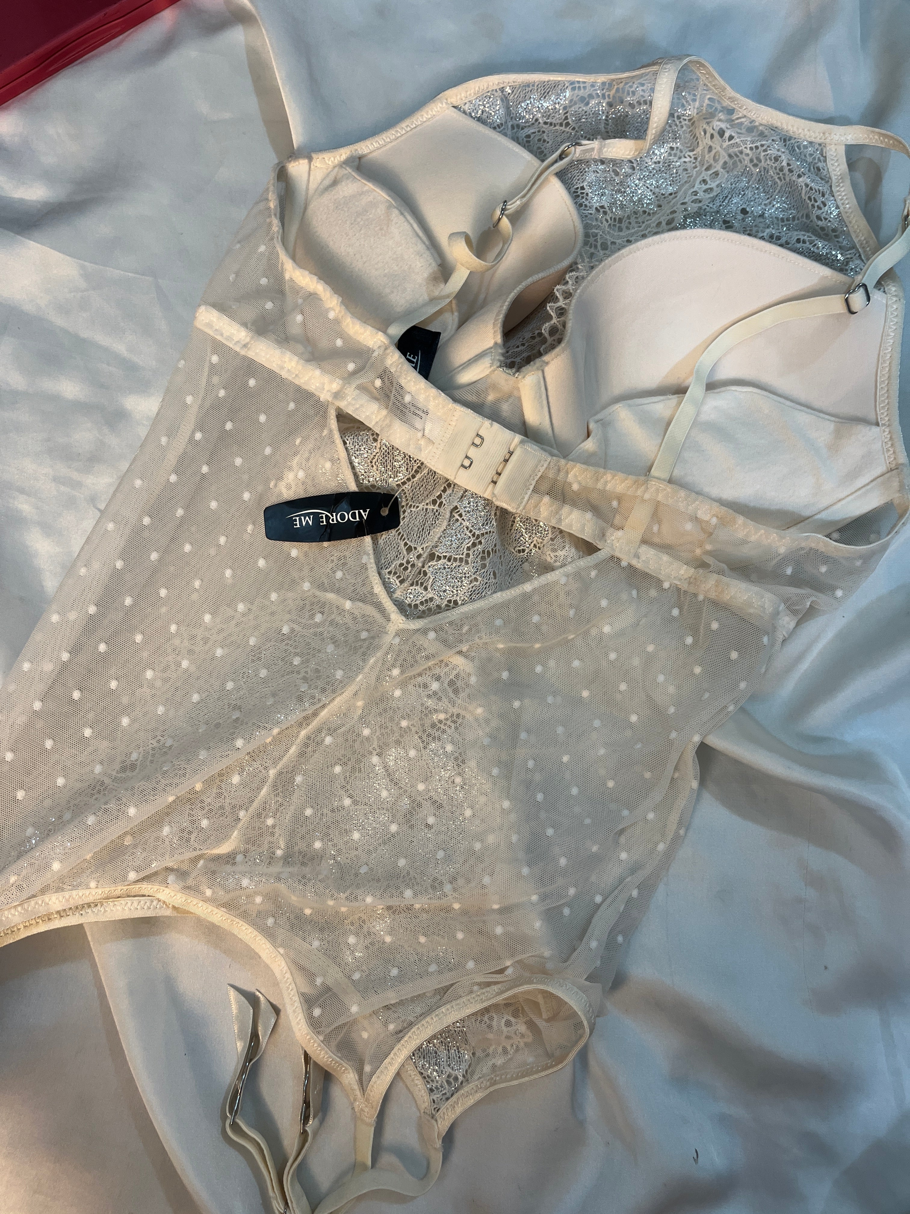 Adore me tagged medium Embroidered lingerie