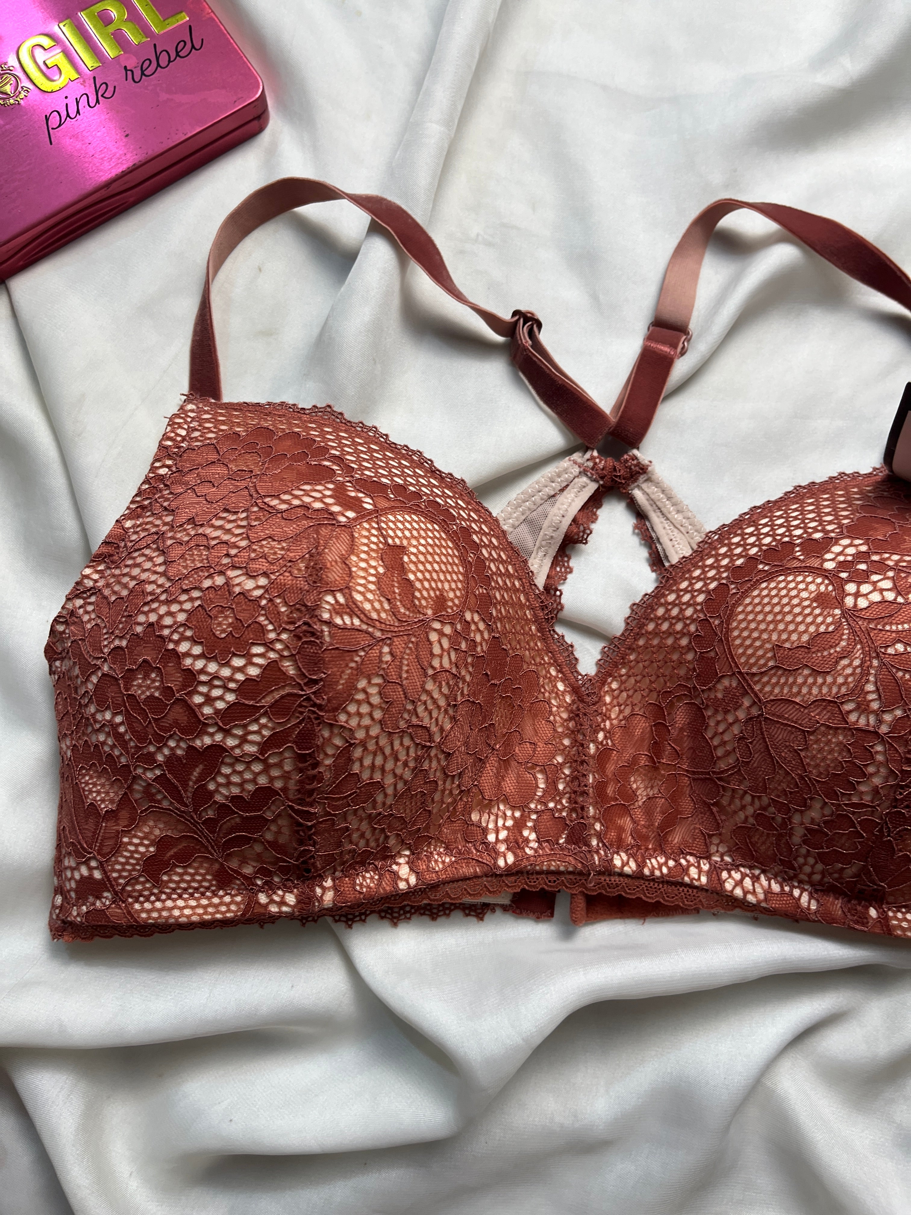 Tagged wireless 36C butterfly back bra