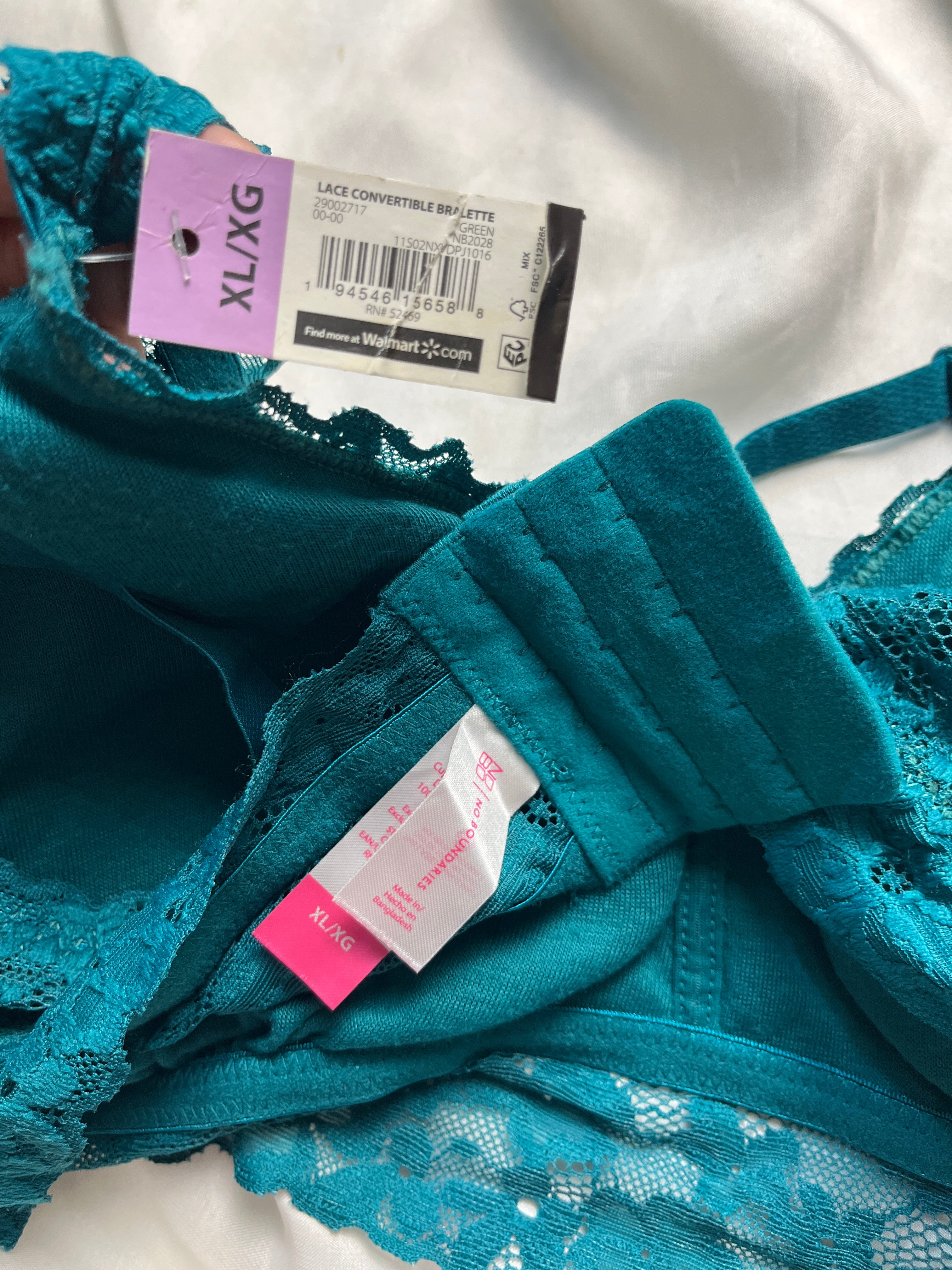 No Boundaries tagged wireless Removeable pads XL bralette