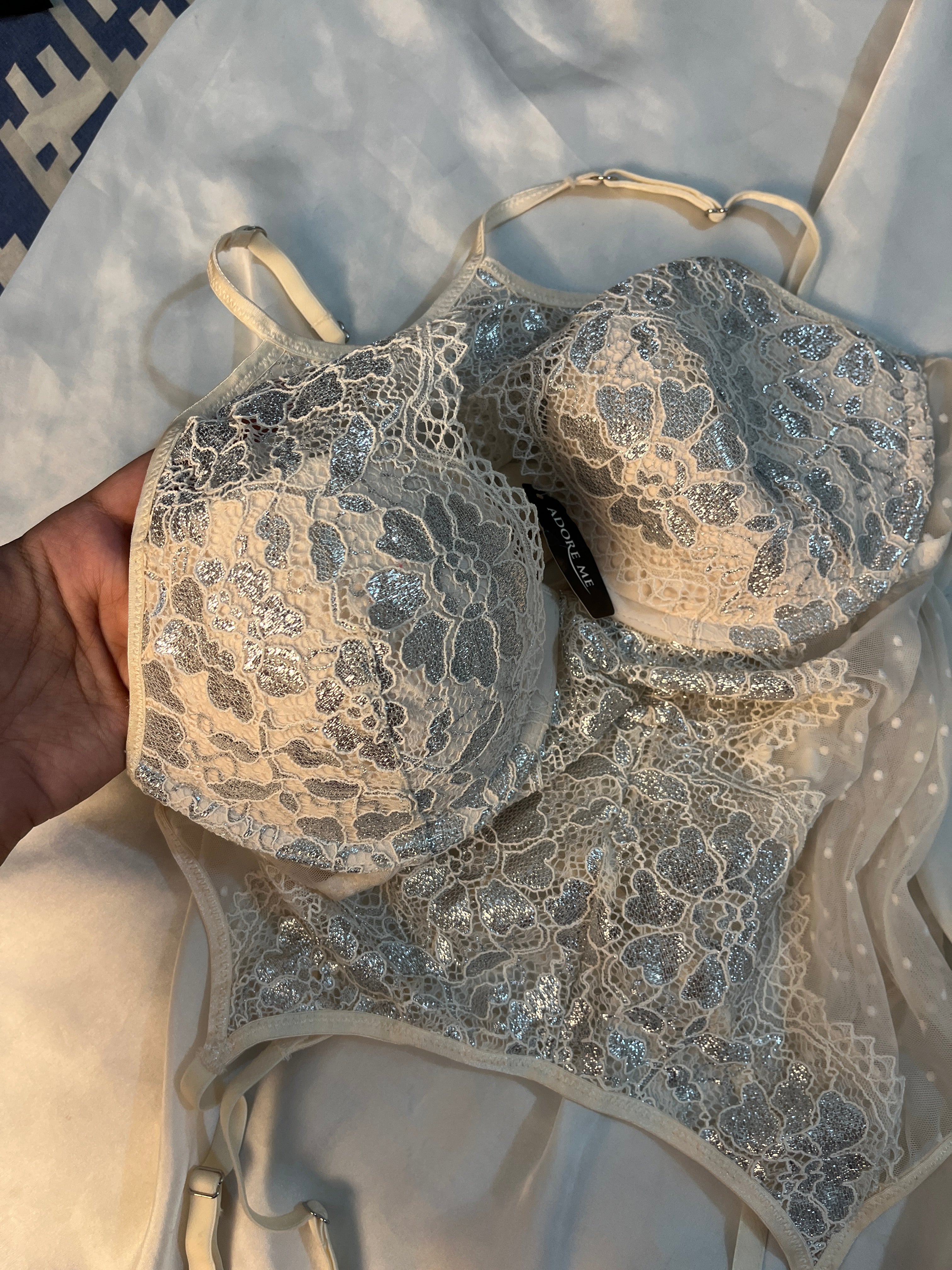 Adore me tagged medium Embroidered lingerie