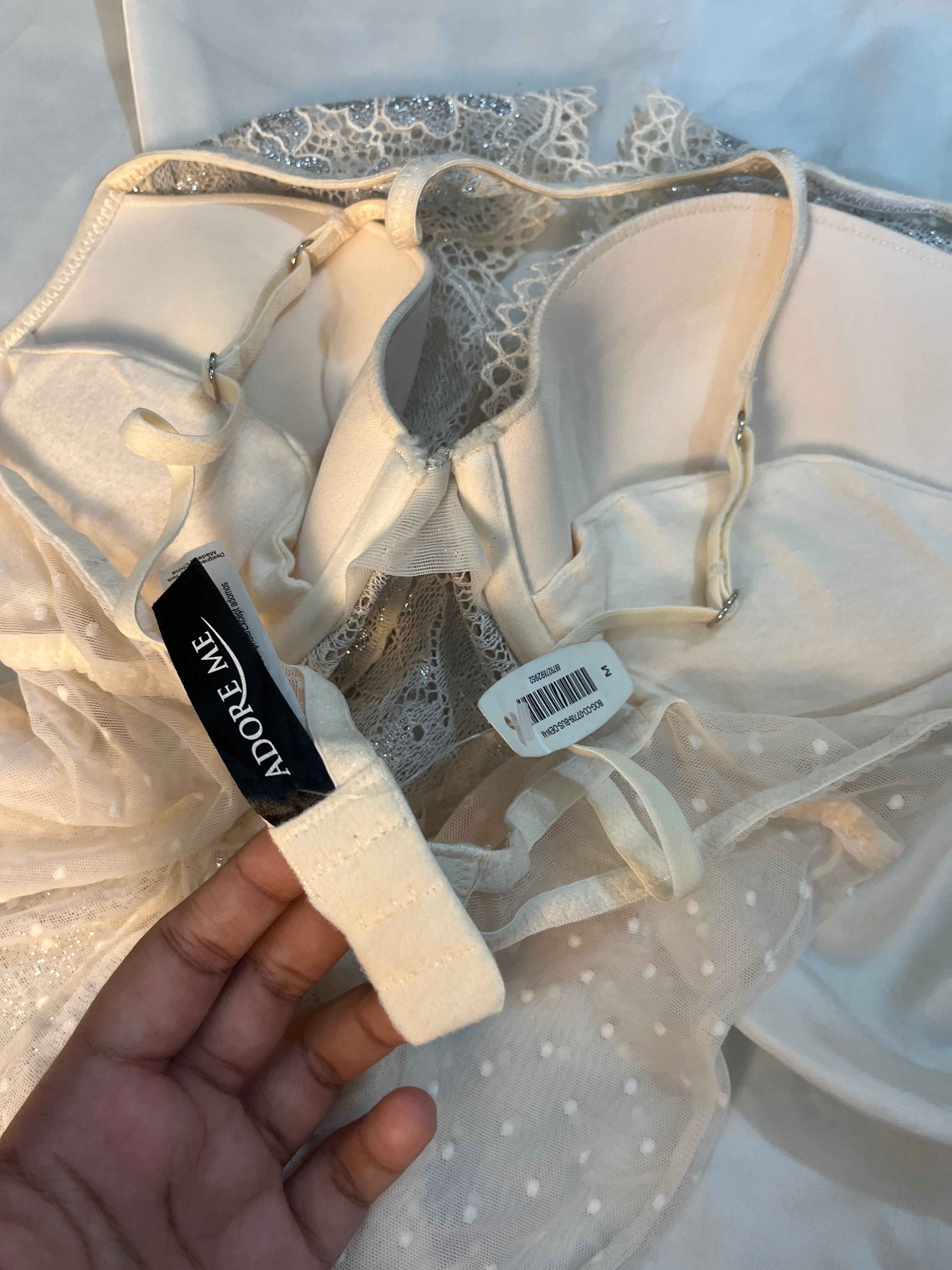 Adore me tagged medium Embroidered lingerie