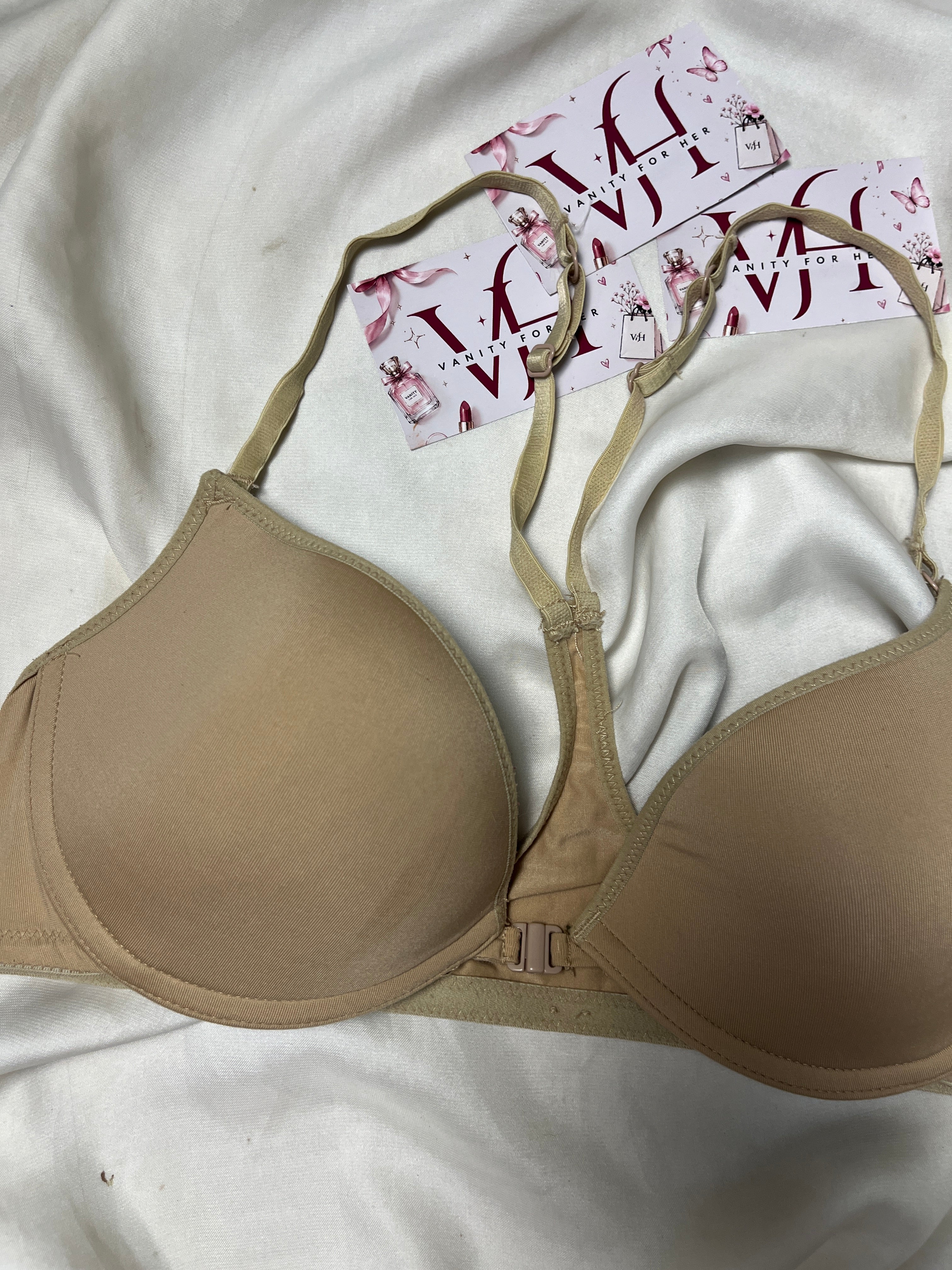 Front open tshirt 34B bra