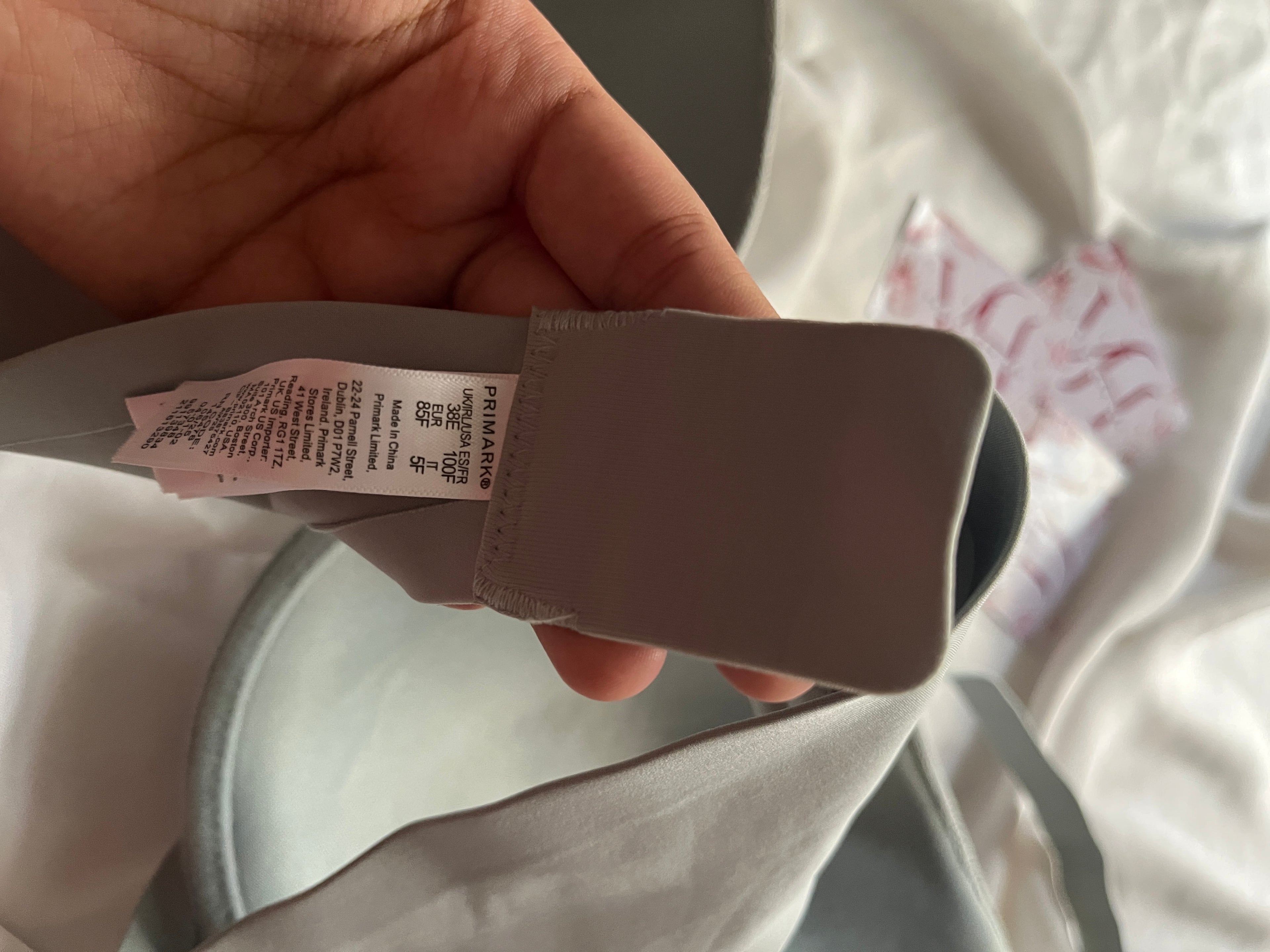 Primark Tshirt 38E/36F bra