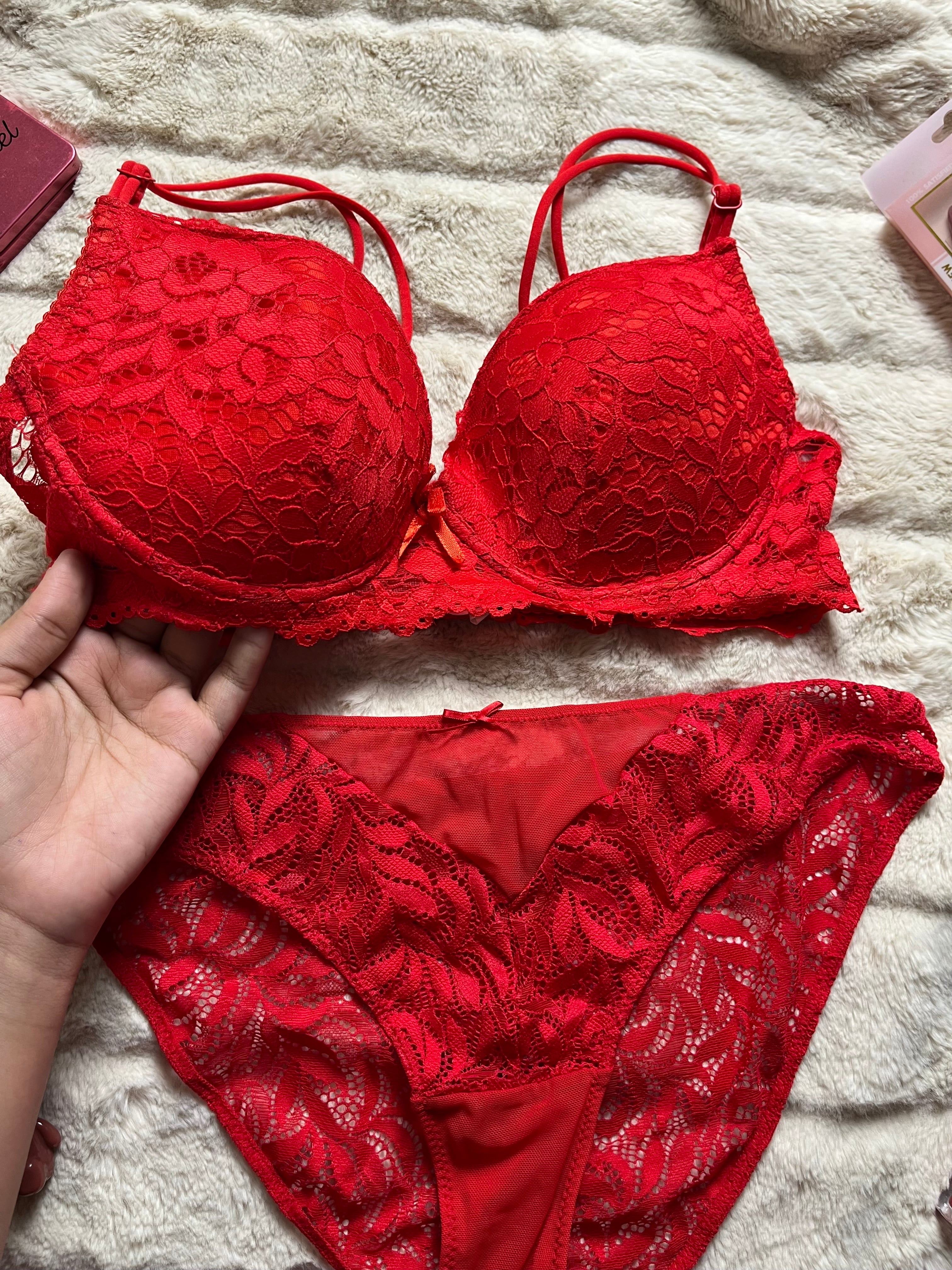 Shein tshirt bra with see through panty size : 34C/36C