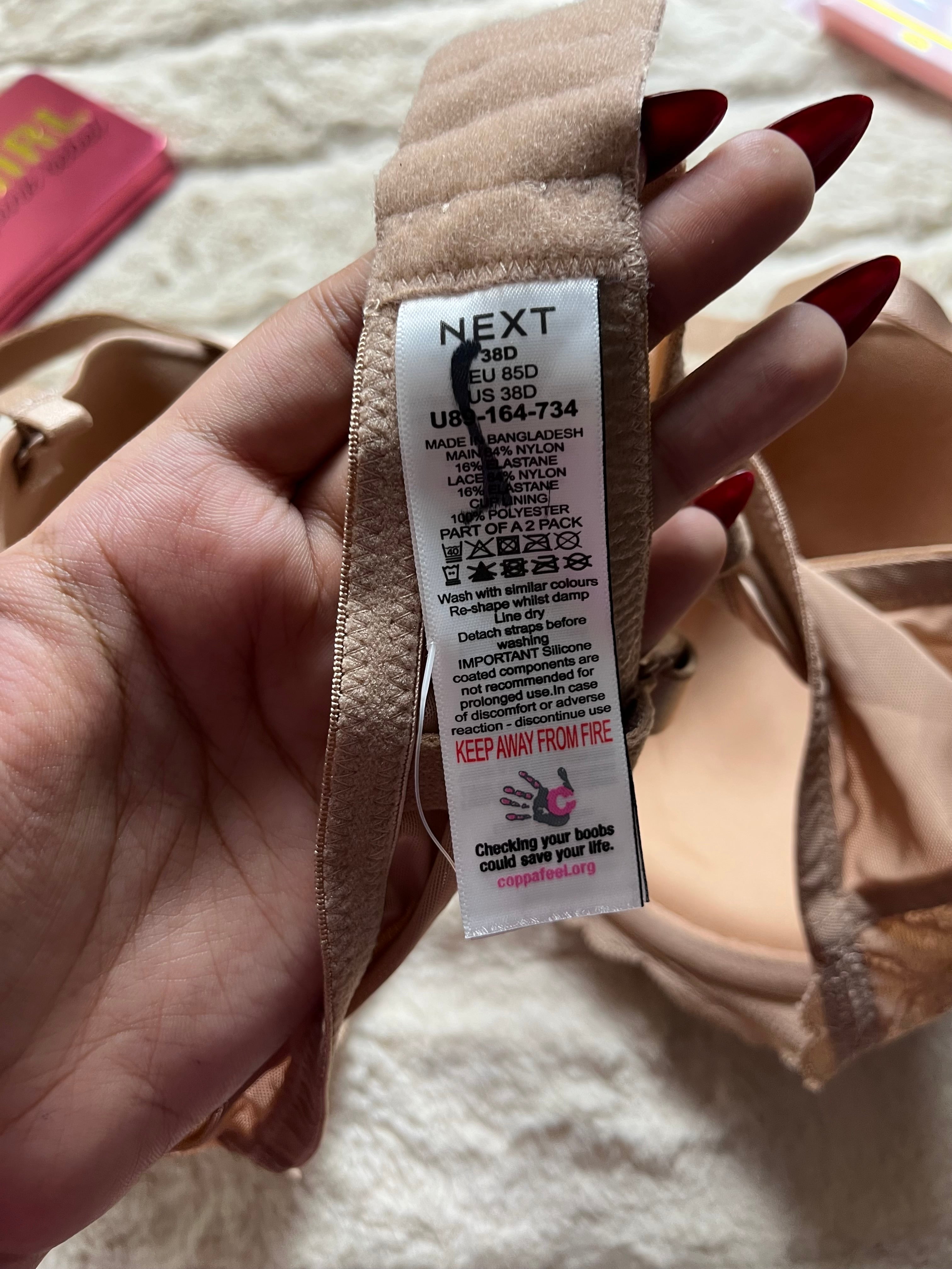 NEXT non padded tshirt 38D bra