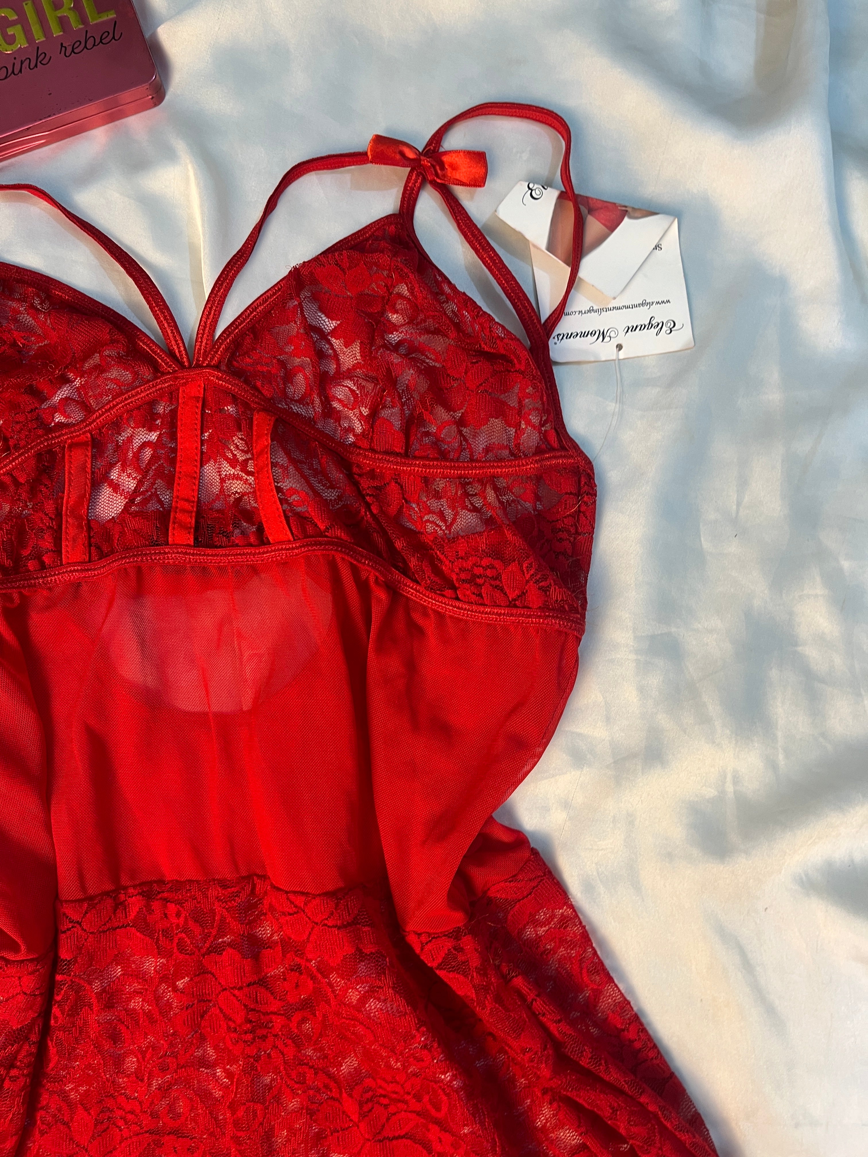 Tagged see through babydoll large lingerie