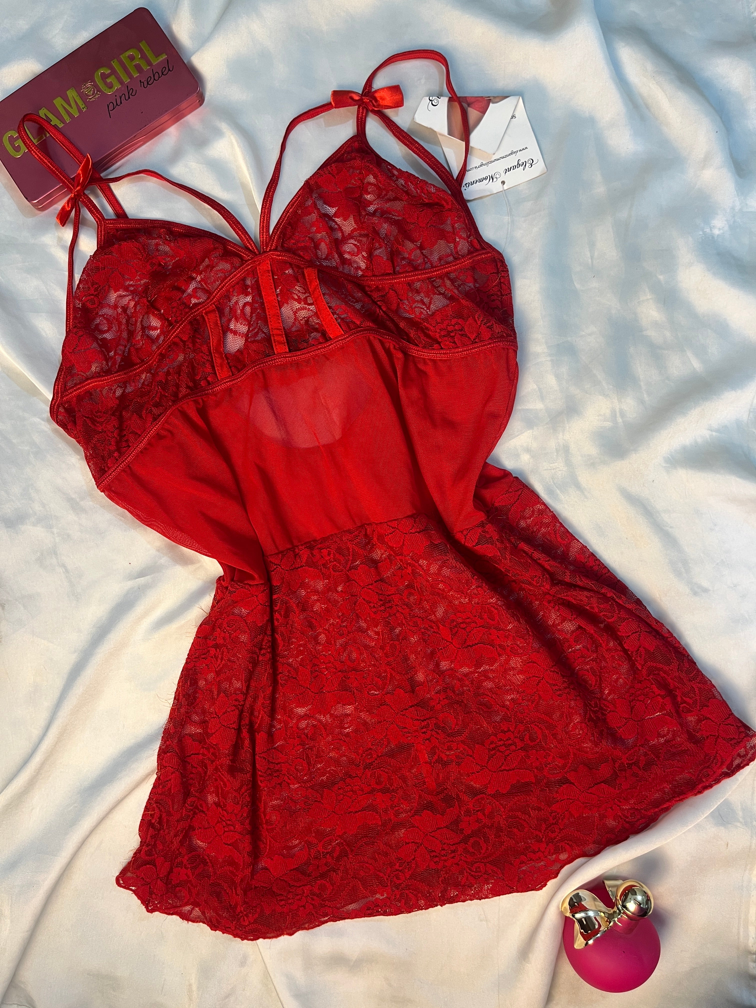 Tagged see through babydoll large lingerie