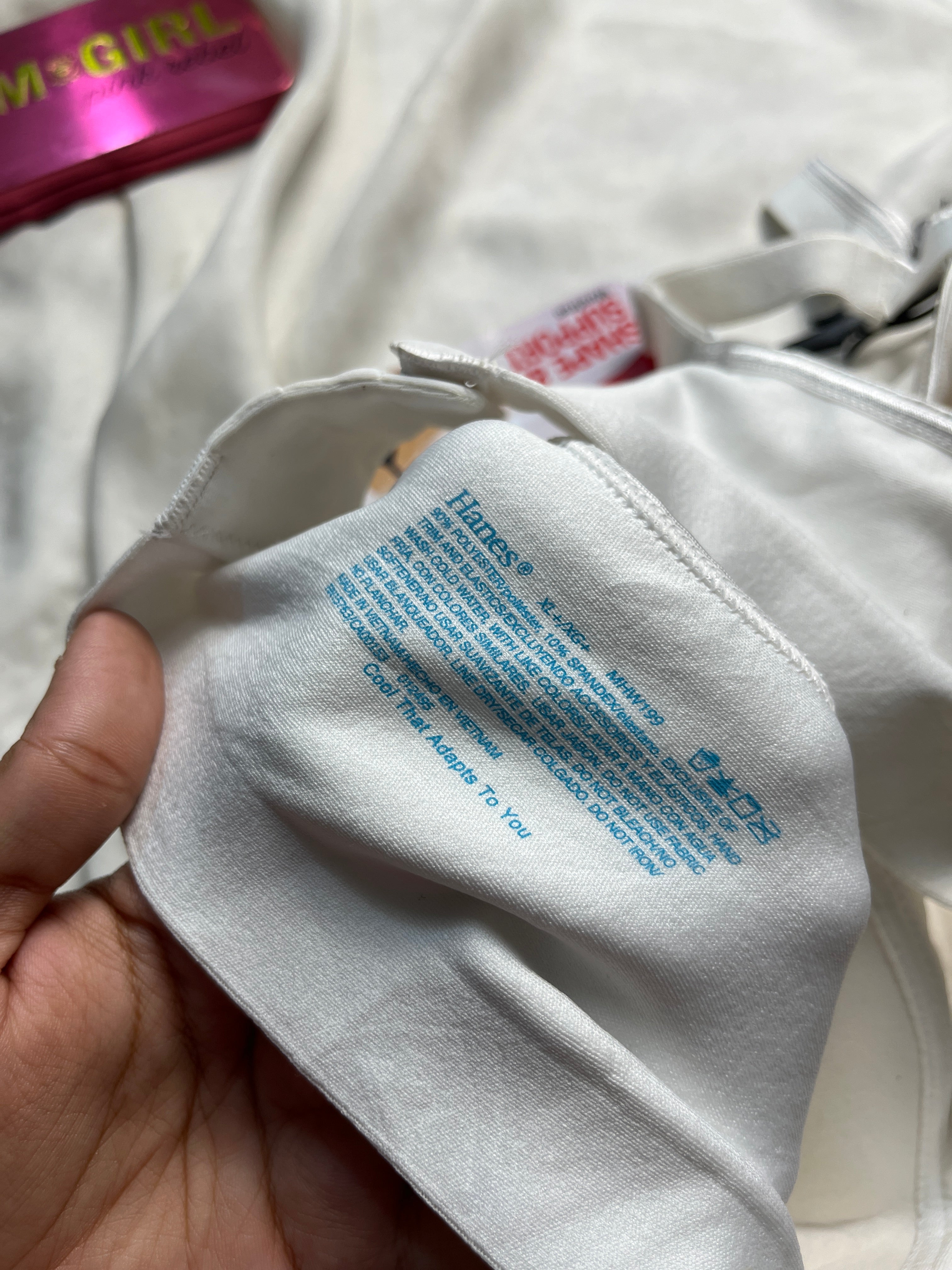 Tagged Wireless cotton warners XL super comfy bra