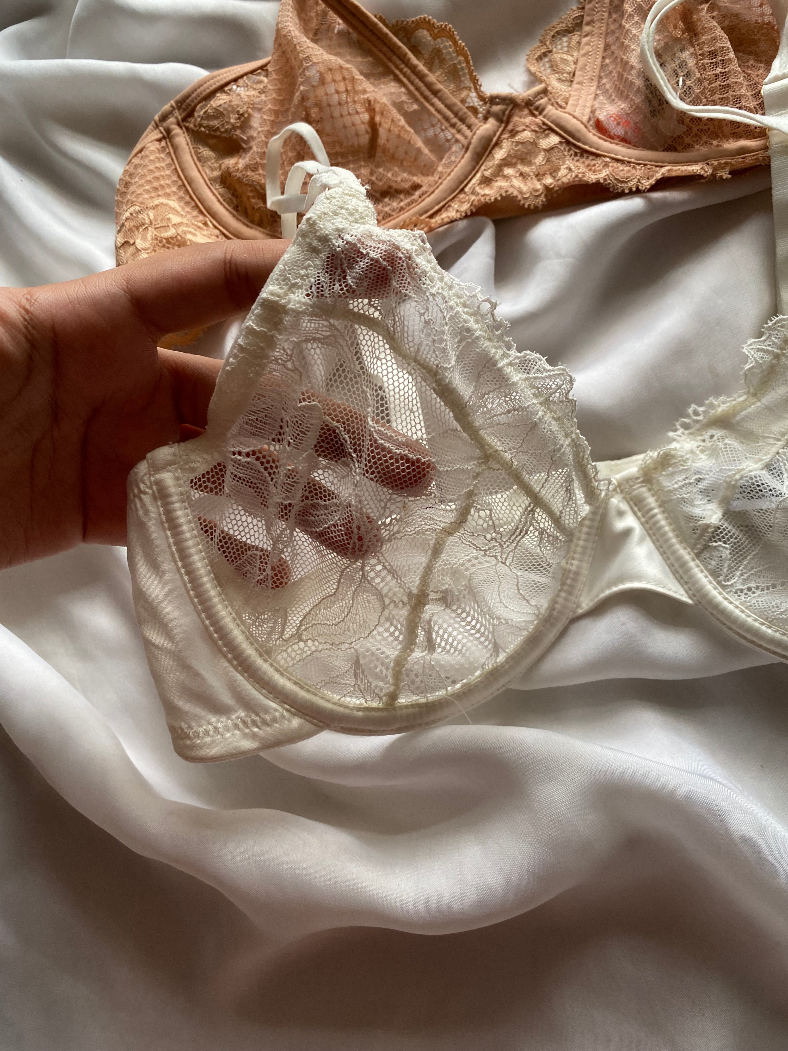 Etan & Primark see through 34C bralettes