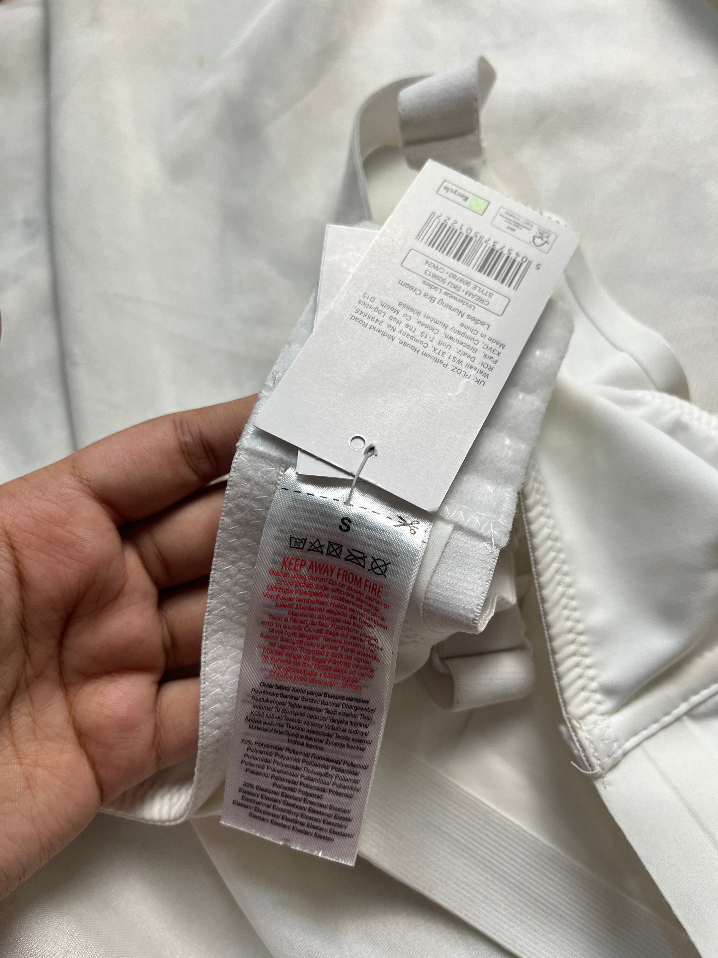 Nursing Wireless tagged Pep&Co Small/Medium bralette