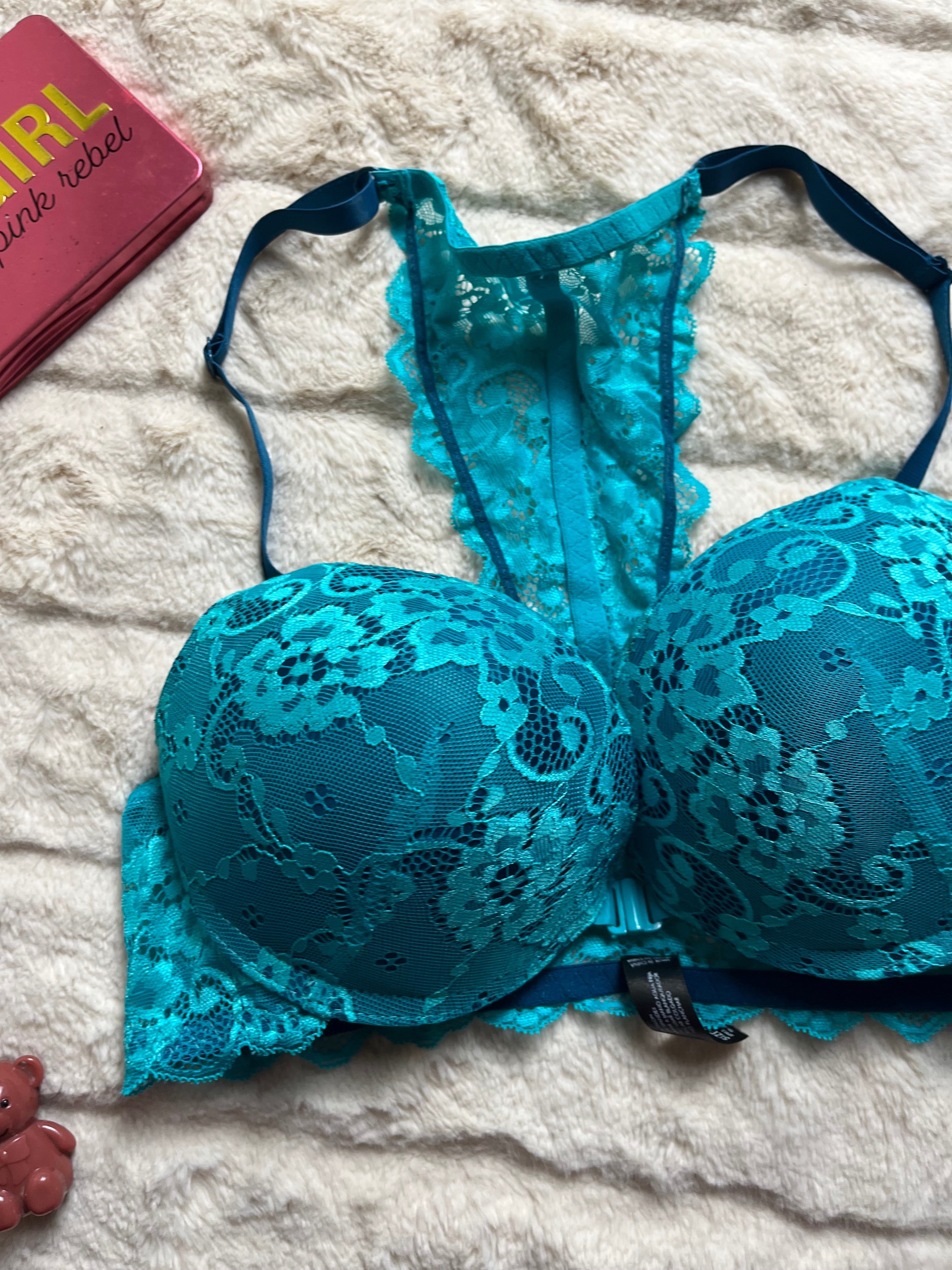 XOXO padded front open 34C bra