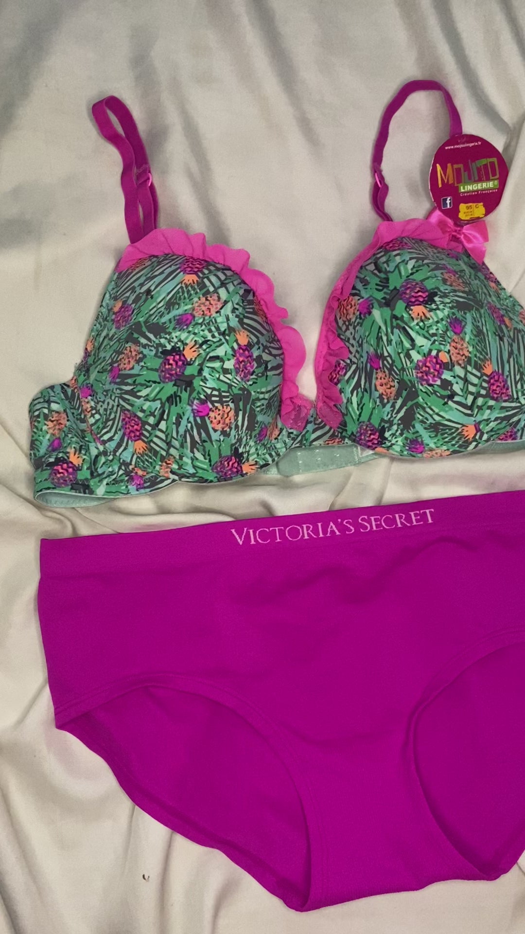 Mojito Bra 36C Pair with Victoria's Secret Underwear- Dailywear
